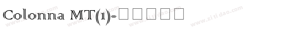 Colonna MT(1)字体转换